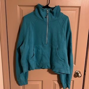 Scuba Oversized Funnel neck half zip